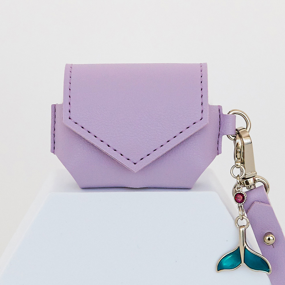 [각인가능] 가죽 에어팟 프로 케이스+스트랩 세트