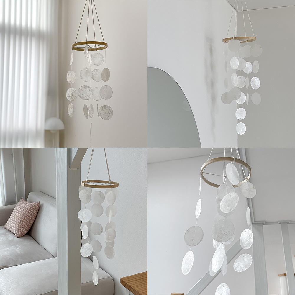 드림캐쳐 마크라메 썬캐쳐 썬라이트 빈티지 소품 인테리어 영롱 자개 모빌