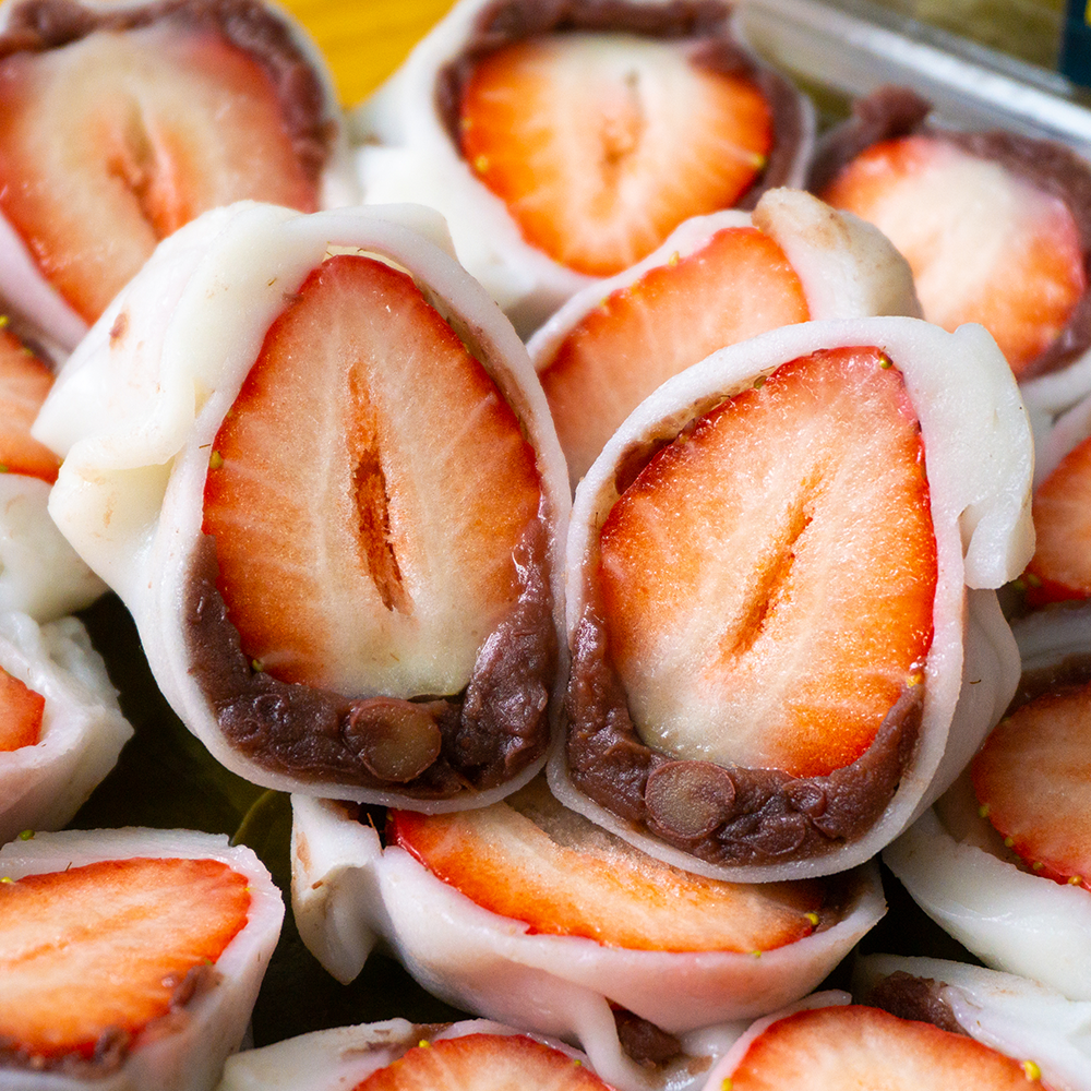 국내산 수제 생딸기 망개떡 8개입 창원생과방 답례떡 선물세트 제품 이미지