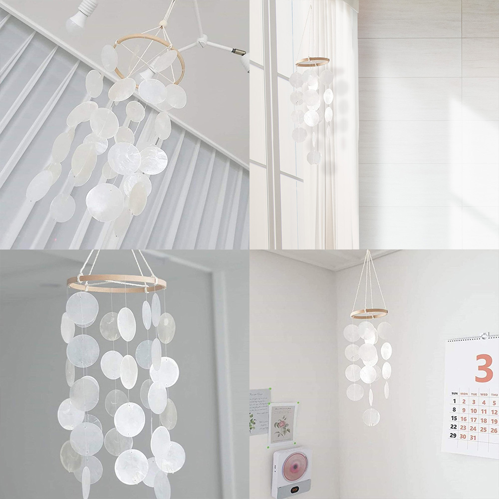 드림캐쳐 마크라메 썬캐쳐 썬라이트 빈티지 소품 인테리어 영롱 자개 모빌