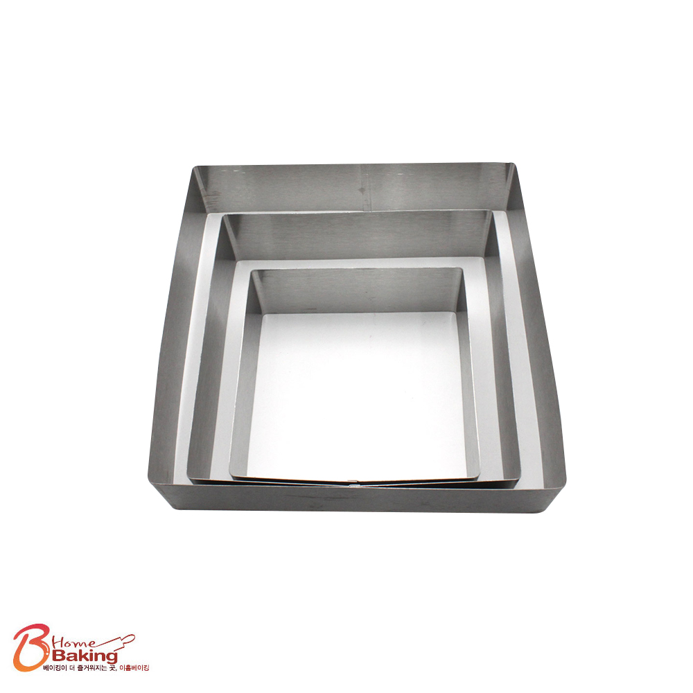 사각무스링3종세트-15,20,25cm x높이 6cm(1호,3호,4호) 가나슈 양갱 강정 - 메인 이미지