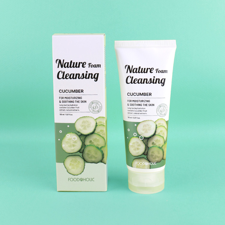 (3개)푸드어홀릭 네이처 폼 클렌징 150ml / 오이 : 베로베코스메틱