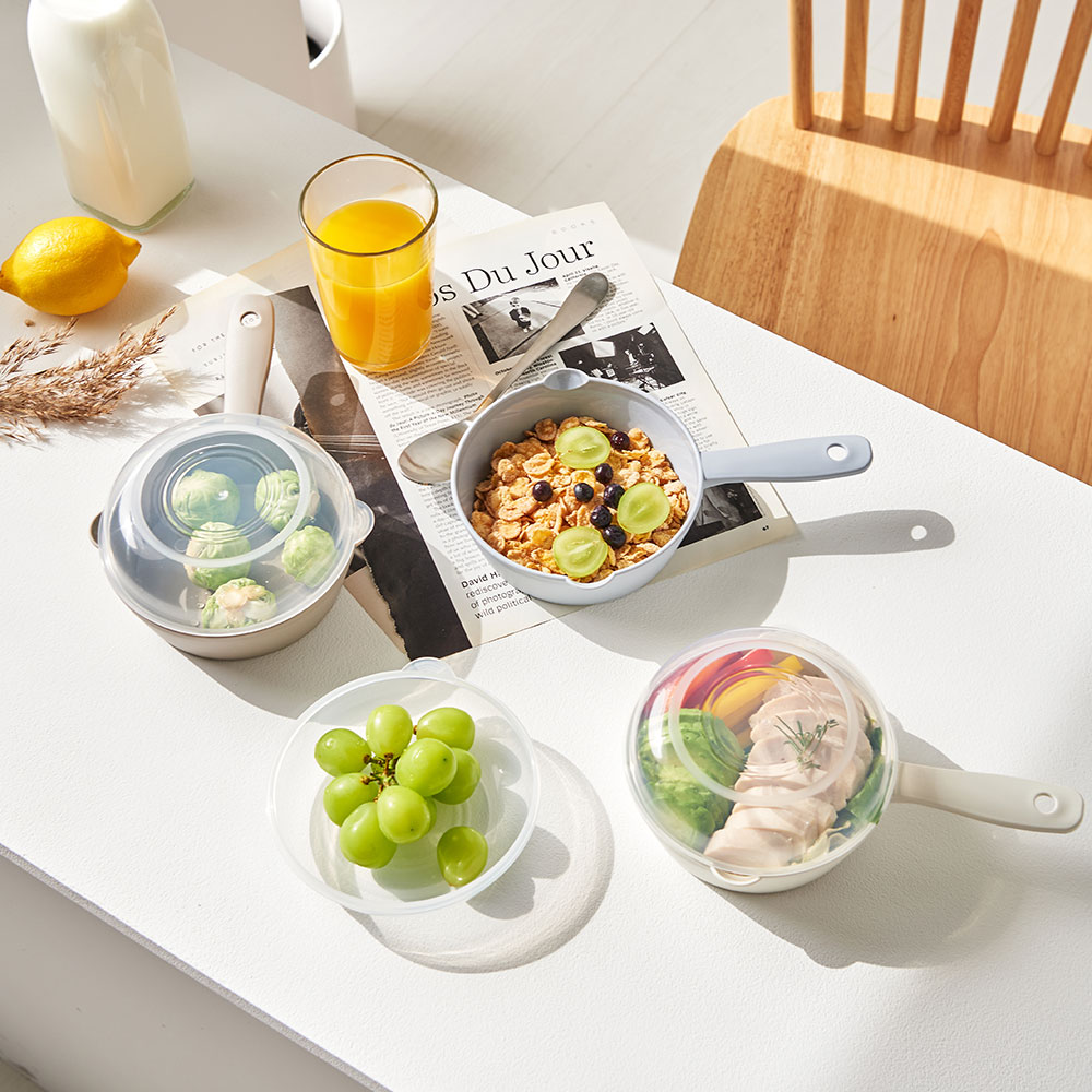 이지앤프리 팬쿠프 손잡이 찜기 멀티 앞접시 5color 5P + 돔뚜껑 2P - 상세 이미지 5