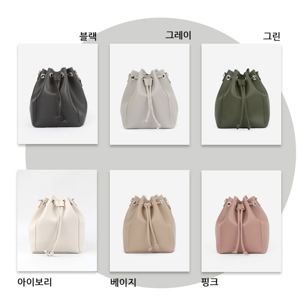 여자 대학생 여대생 복조리가방 여성 직장인 솔더백 가방 복주머니 핸드백 외출가방 - 상세 이미지 2