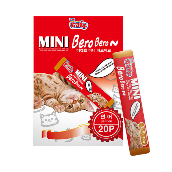 더캣츠 미니베로베로 고양이츄르 추르 아기 고양이참치 짜먹는간식 연어, 200g, 1개 제품 이미지