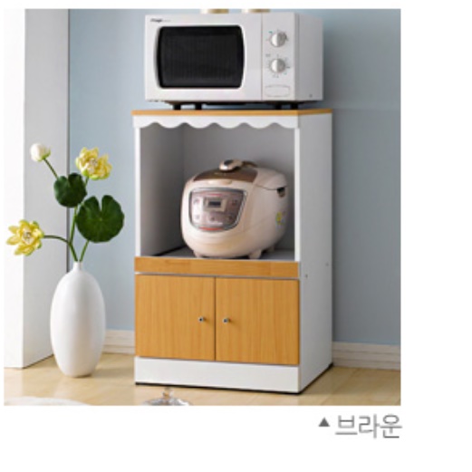 전기 밥솥 수납장 광파 오븐 장 렌즈 다이 정리대