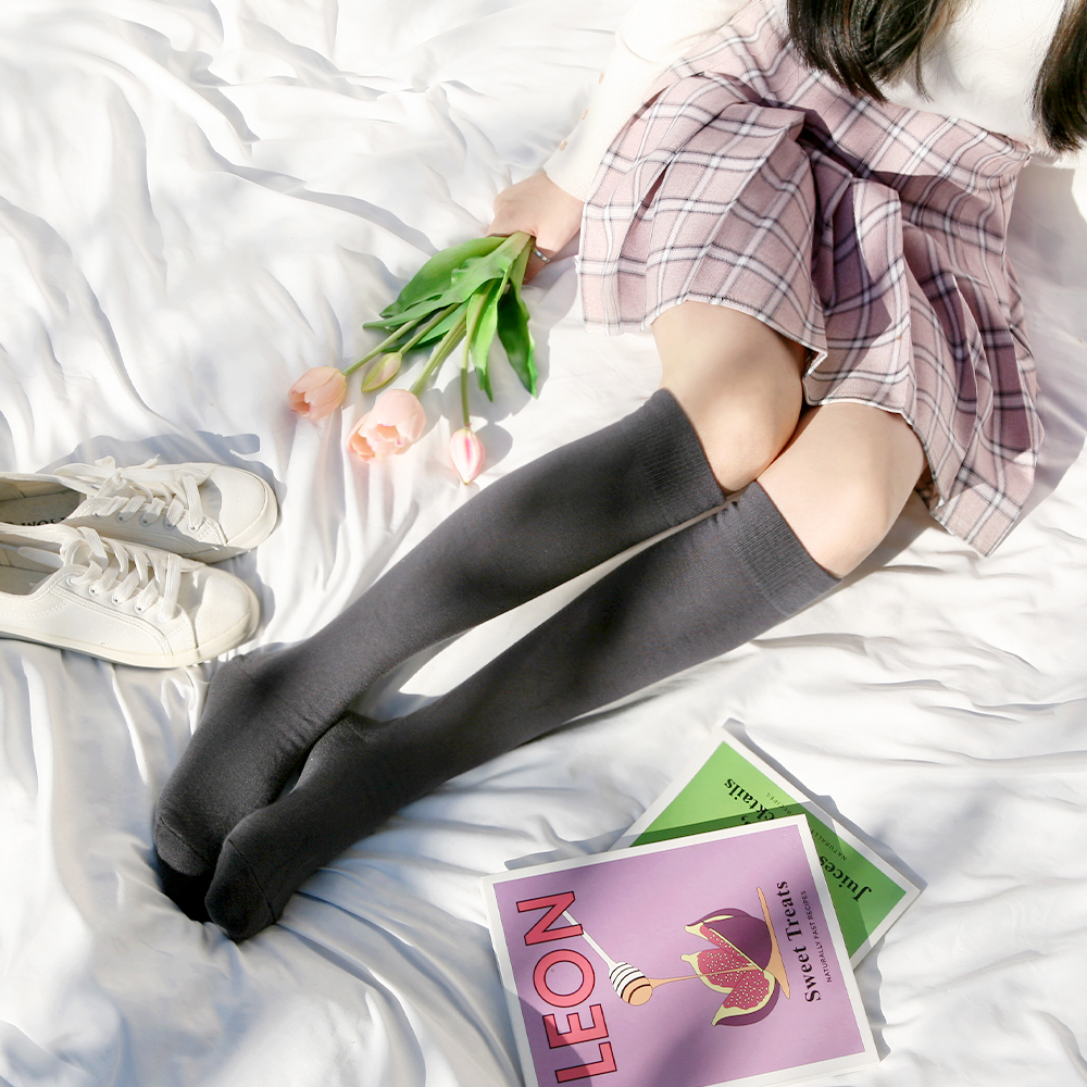 흘러내림 없는 쫀쫀 밴드 니삭스 오버니삭스 구멍안나는 시그니처 무지 도톰 U814  최소수량2개 이미지 7