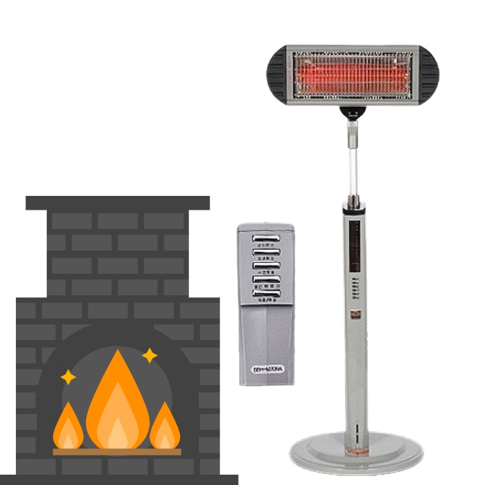 근 적외선 히터 열 선풍기 난로 현장 공업용 히터