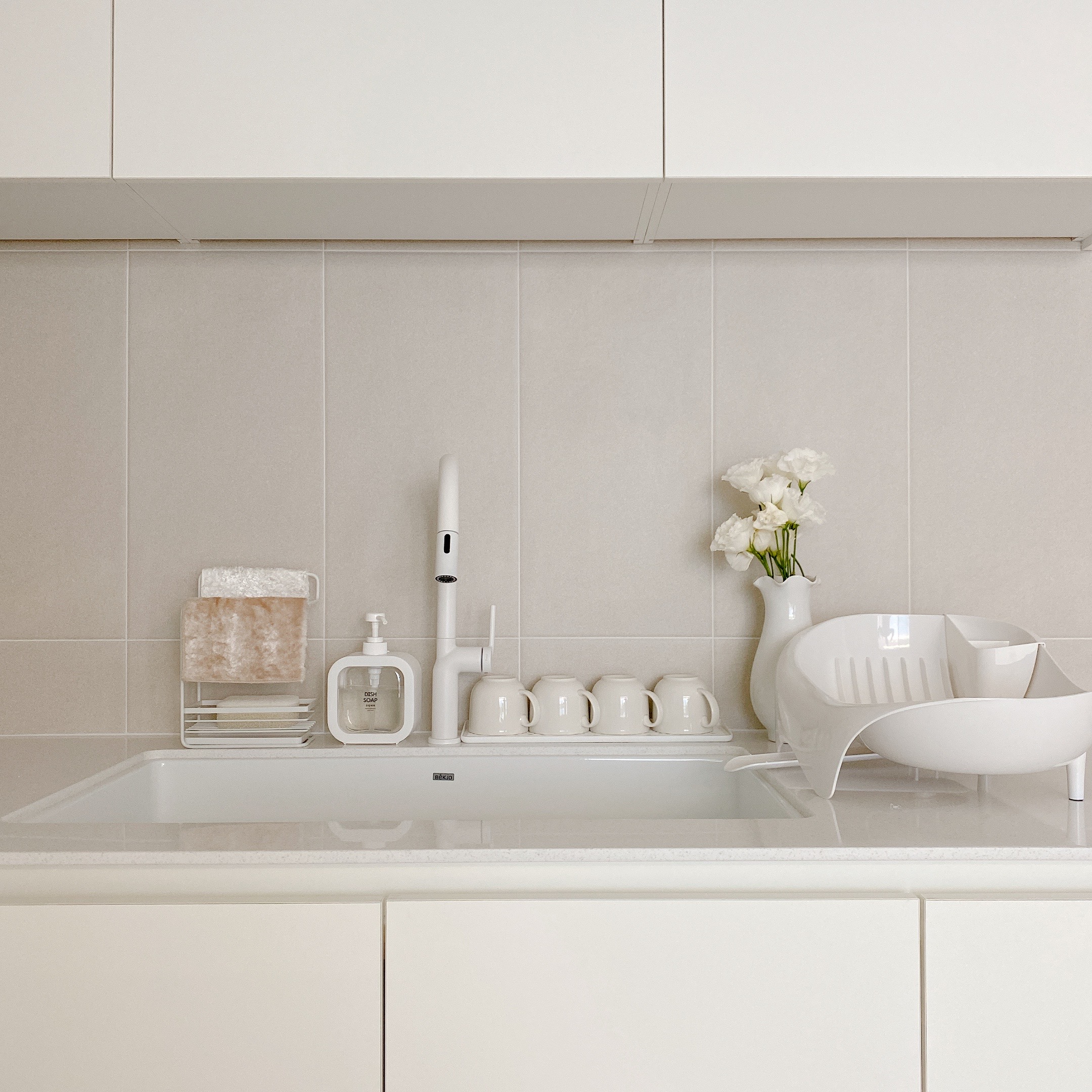 물빠짐 컵주방 트레이 (소) 식기건조대 살림공간