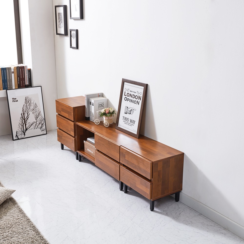 포머 낮은 안방 미니티비다이 tv다이서랍장 폭좁은 티비 거실장