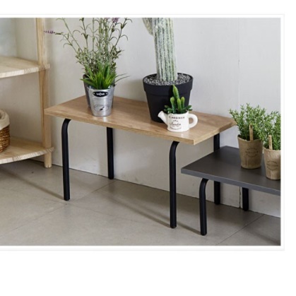 화분테이블 장식 소품 테이블 ㄷ자 좁고긴선반