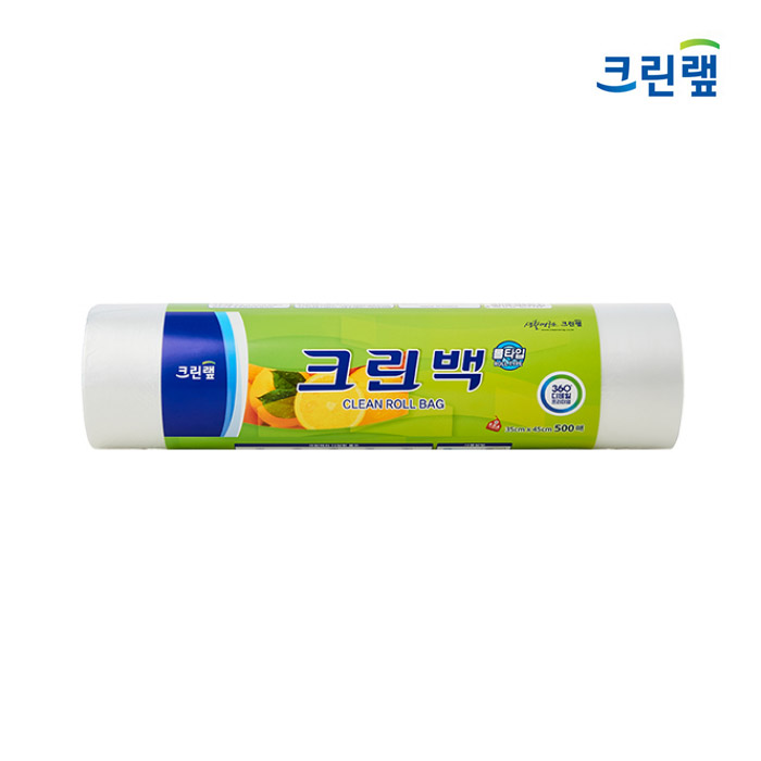 크린랩 크린롤백 주방 일회용품 비닐 위생백 500매 특대 35cm x 45cm - 상세 이미지 2