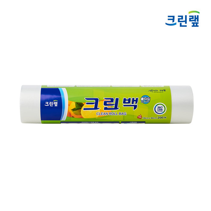 크린랩 크린롤백 주방 일회용품 비닐 위생백 200매 대 30cm x 40cm - 상세 이미지 2