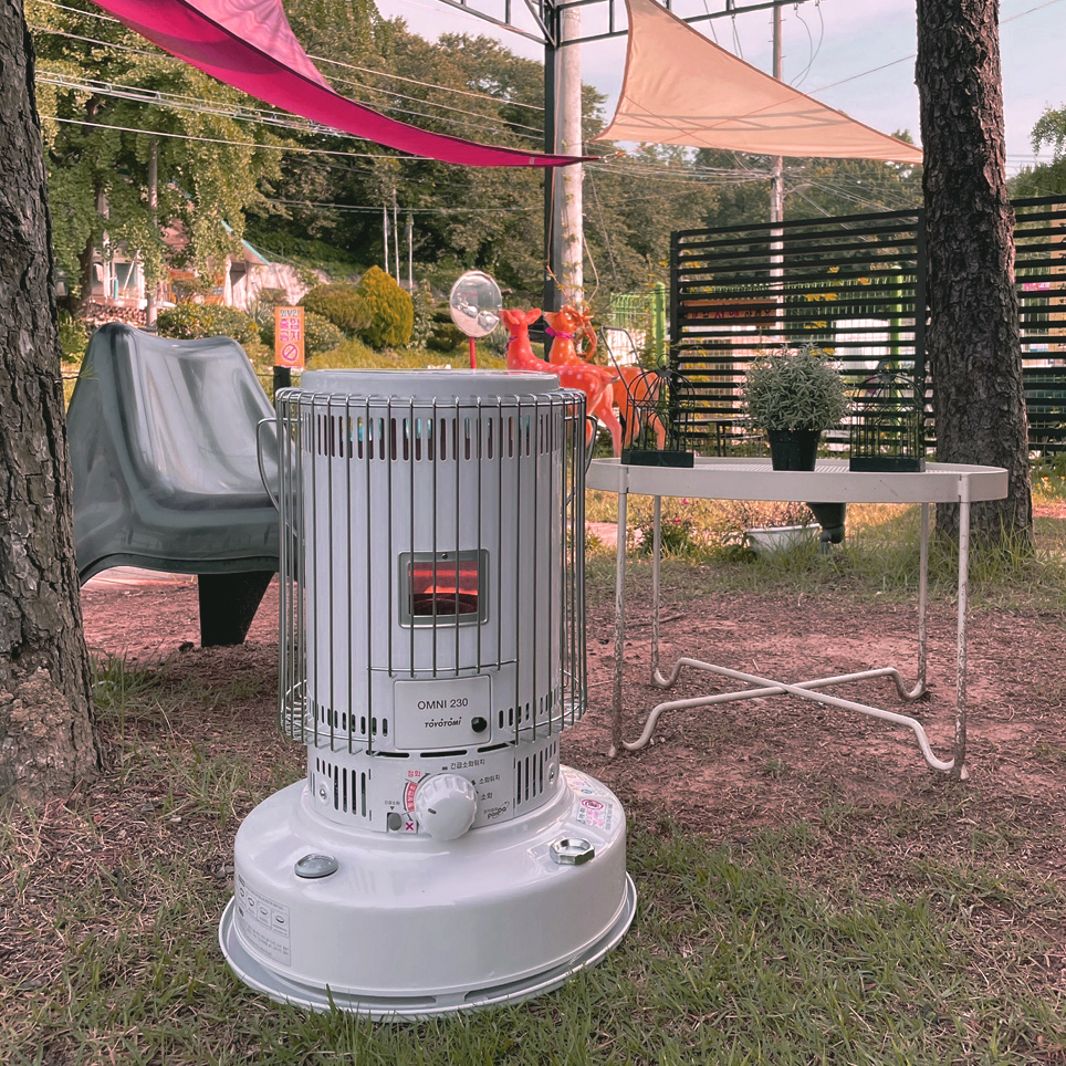 토요토미 심지식 난로 옴니 230 상부망 가방 풀 세트 화이트