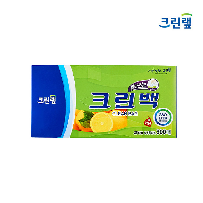 크린랩 크린백 주방 일회용품 비닐 위생백 300매 중 25cm x 35cm - 상세 이미지 2
