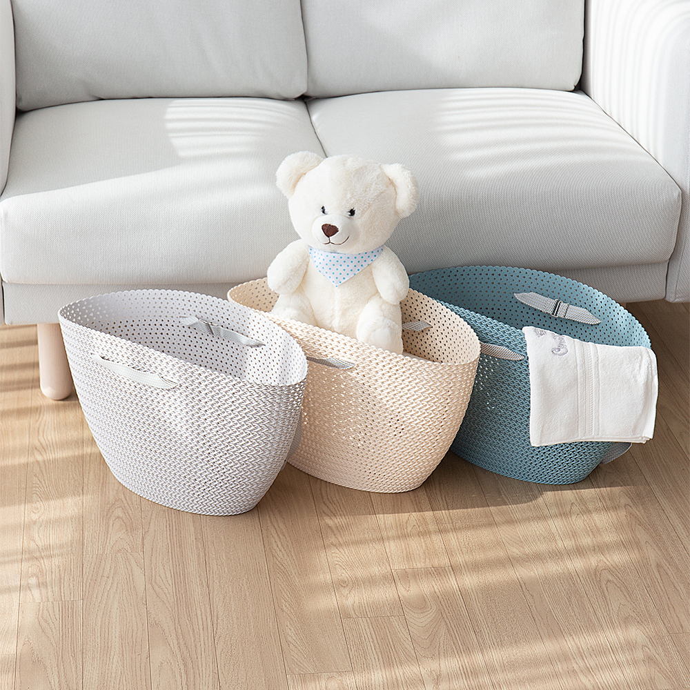 할메이드 대용량 빨래통 빨래가방보관함 세탁물 라탄 빨래바구니 3P