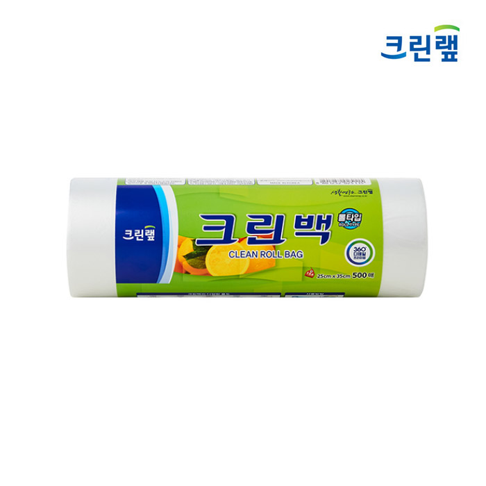 크린랩 크린롤백 주방 일회용품 비닐 위생백 500매 중 25cm x 35cm - 상세 이미지 2