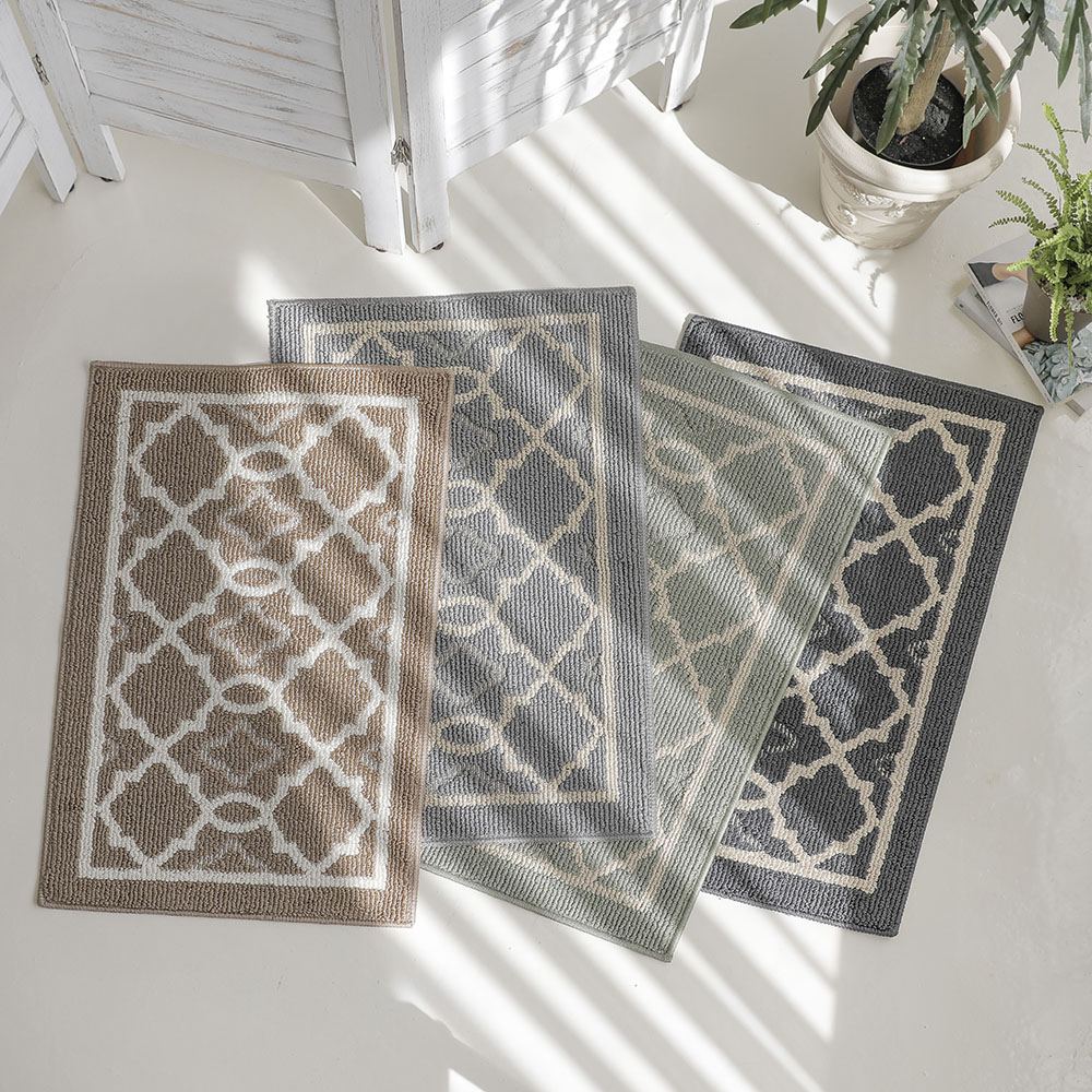 SOHO 북유럽 사이잘룩 발매트 현관 주방 베란다 출입구 코일 바닥 매트 신발털이 발판 깔개 50x80cm