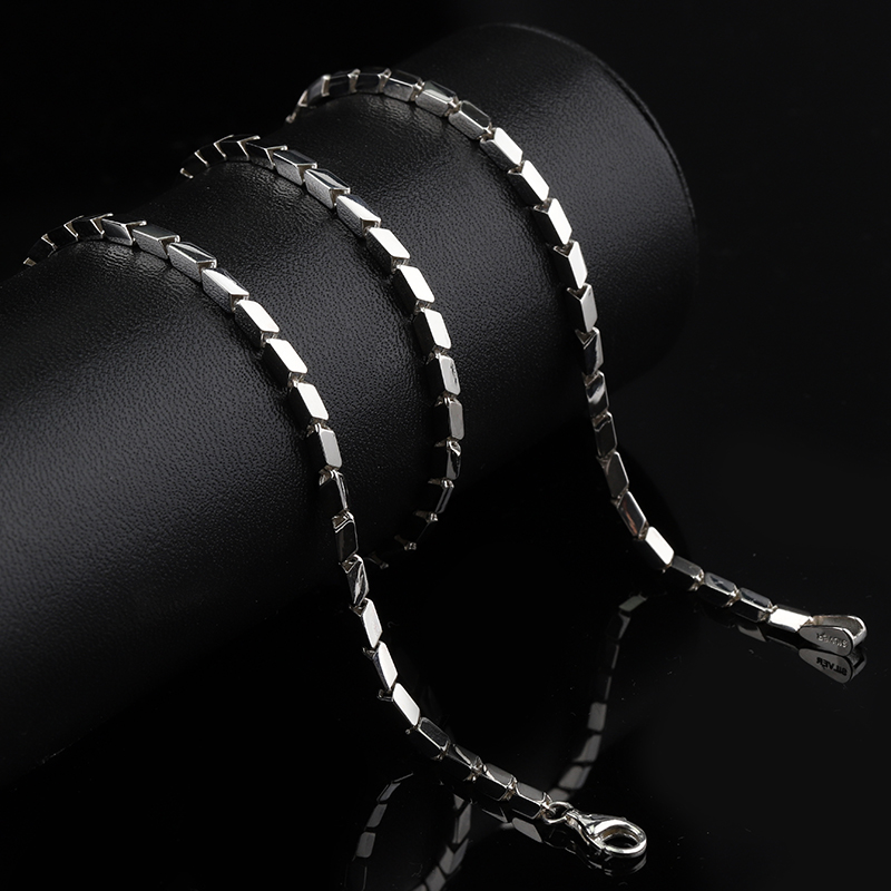 925실버체인목걸이 대나무 순은necklace 남자실버목걸이 줄 - 상품 이미지