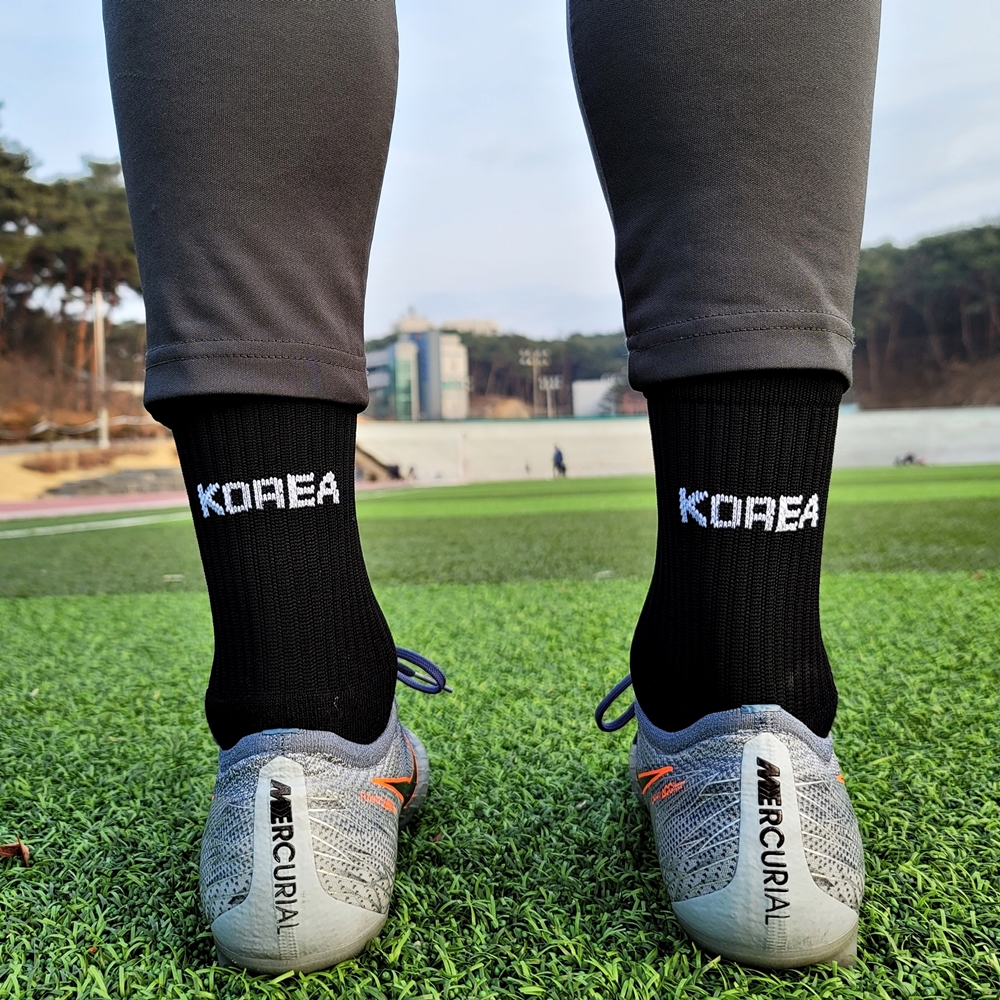 KOREA 논슬립 축구 풋살 양말 얇은 하프 삭스 상품 이미지