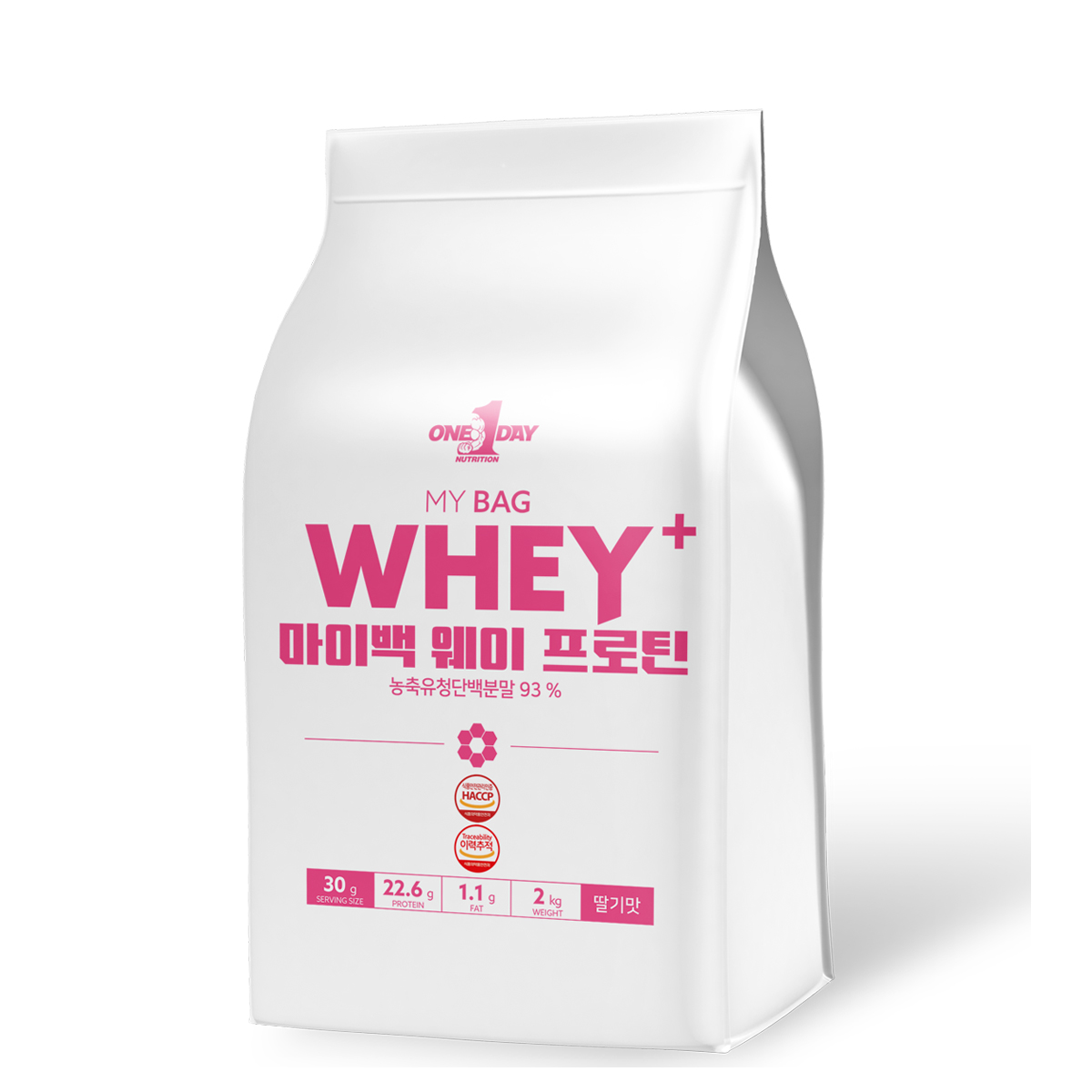 마이백 WPC 포대유청 웨이프로틴 저분자 단백질 쉐이크 음료 근육 식사대용 딸기맛 2kg - 상품 이미지