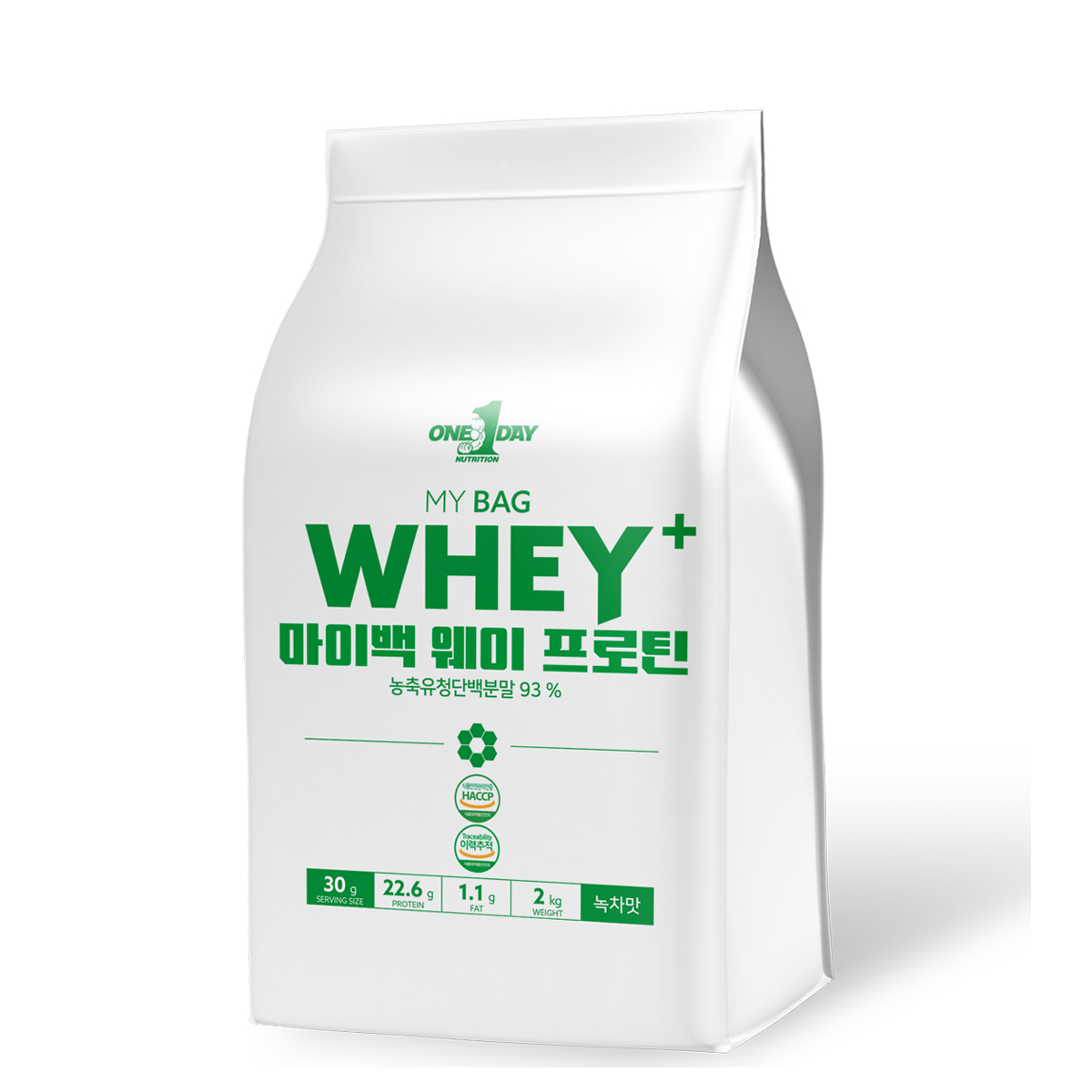 마이백 WPC 포대유청 웨이프로틴 저분자 단백질 음료 근육 식사대용 녹차맛 2kg - 상품 이미지
