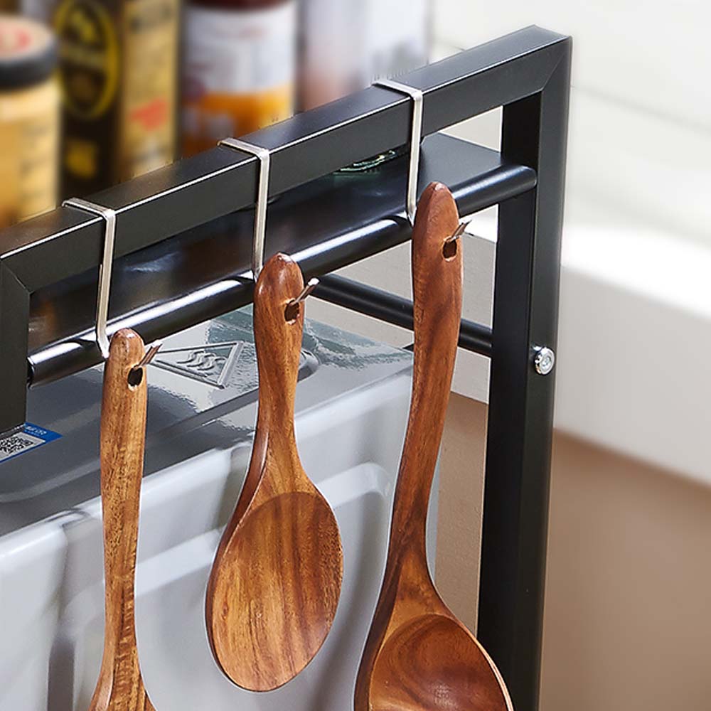 2단 전자렌지 다이 에어프라이어 전자레인지 선반 밥통 수납장 렌지대