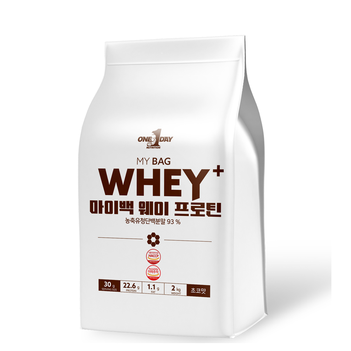 MY BAG WHEY 프로틴  포대유청 웨이프로틴 저분자 단백질 음료 근육 초코맛 2kg - 상품 이미지
