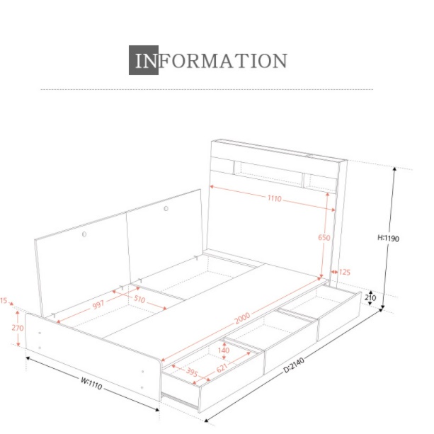 호텔식 침대 프레임 슈퍼싱글 호텔형 낮은 침대 프레임 SS