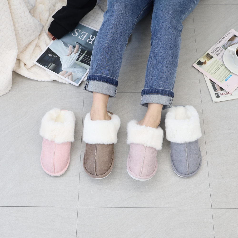 노리스 털 실내화 겨울 사무실 거실 슬리퍼 거실화
