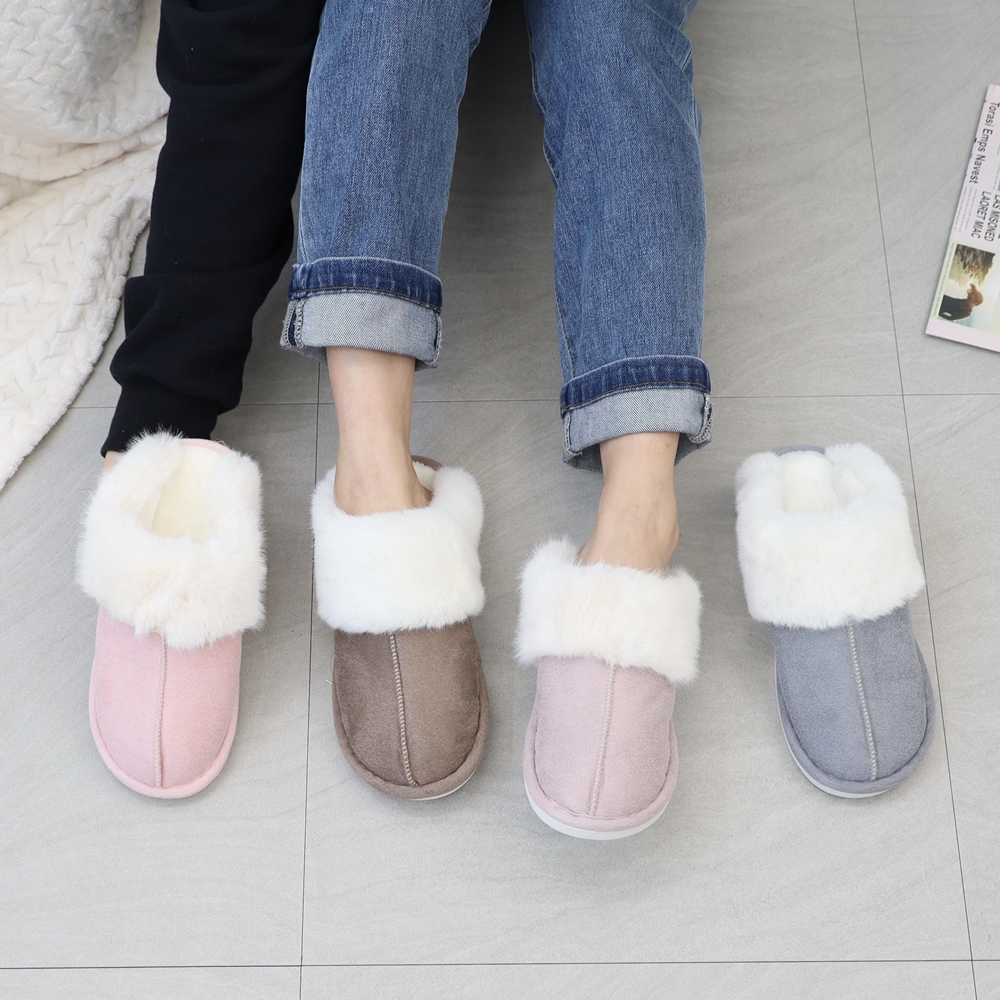 노리스 털 실내화 겨울 사무실 거실 슬리퍼 거실화