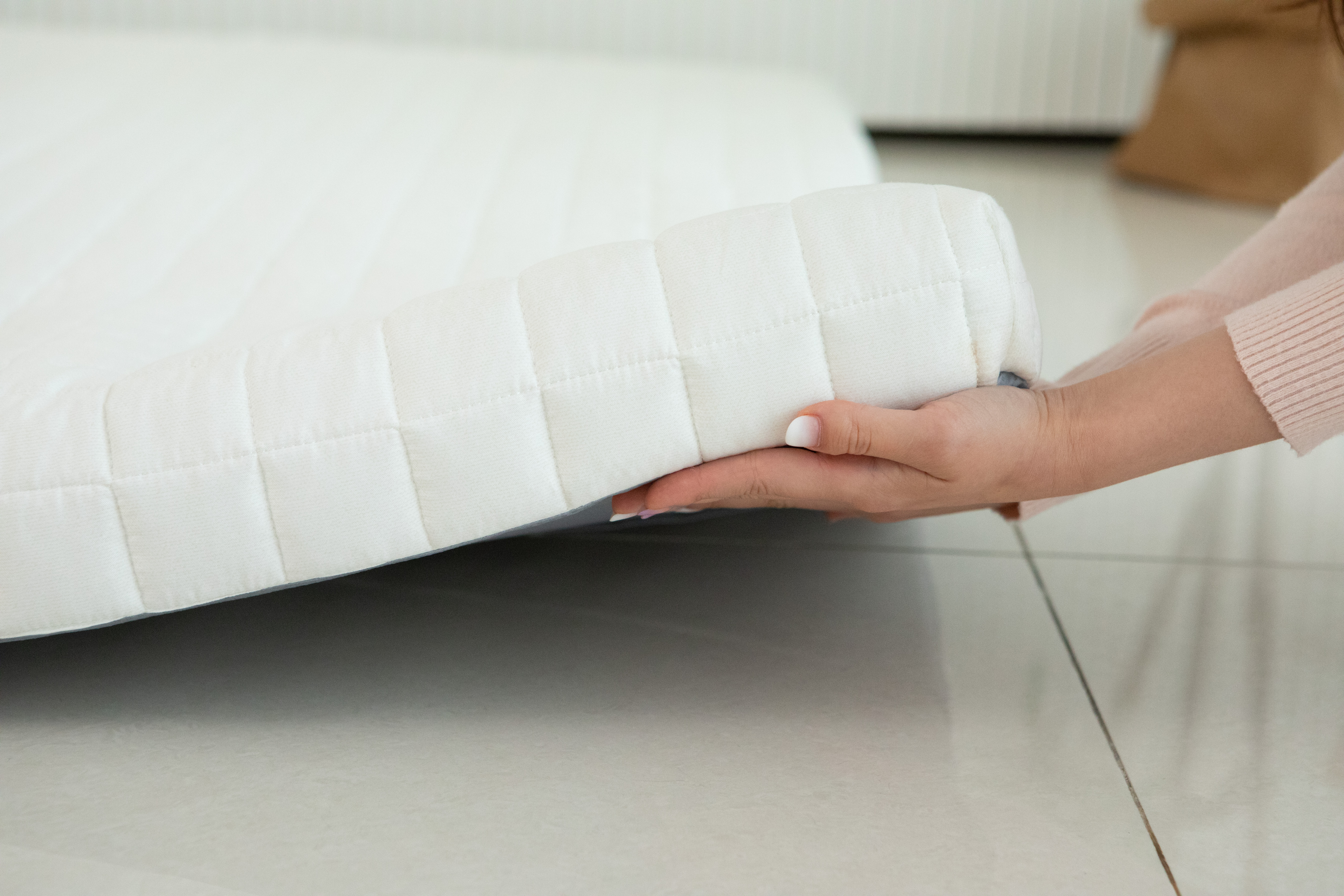 스노우토퍼 접이식 메모리폼 토퍼 거실매트리스 퀸 Q 7cm