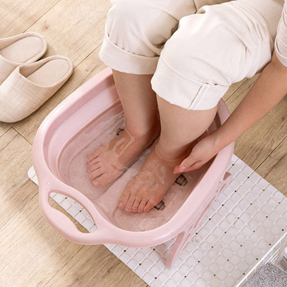 폴딩형 족욕기/지압 족탕기/접이식 족용통/족욕 바스켓