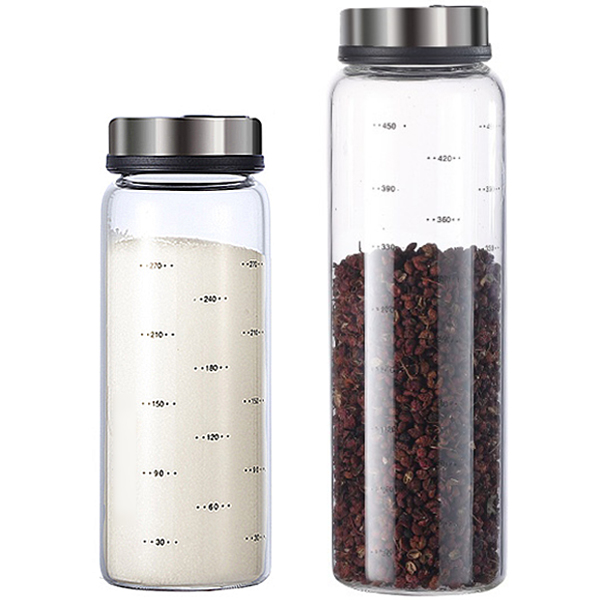 1+1 3단조절 내열유리 양념병 세트 조미료통 300ML - 상세 이미지 4