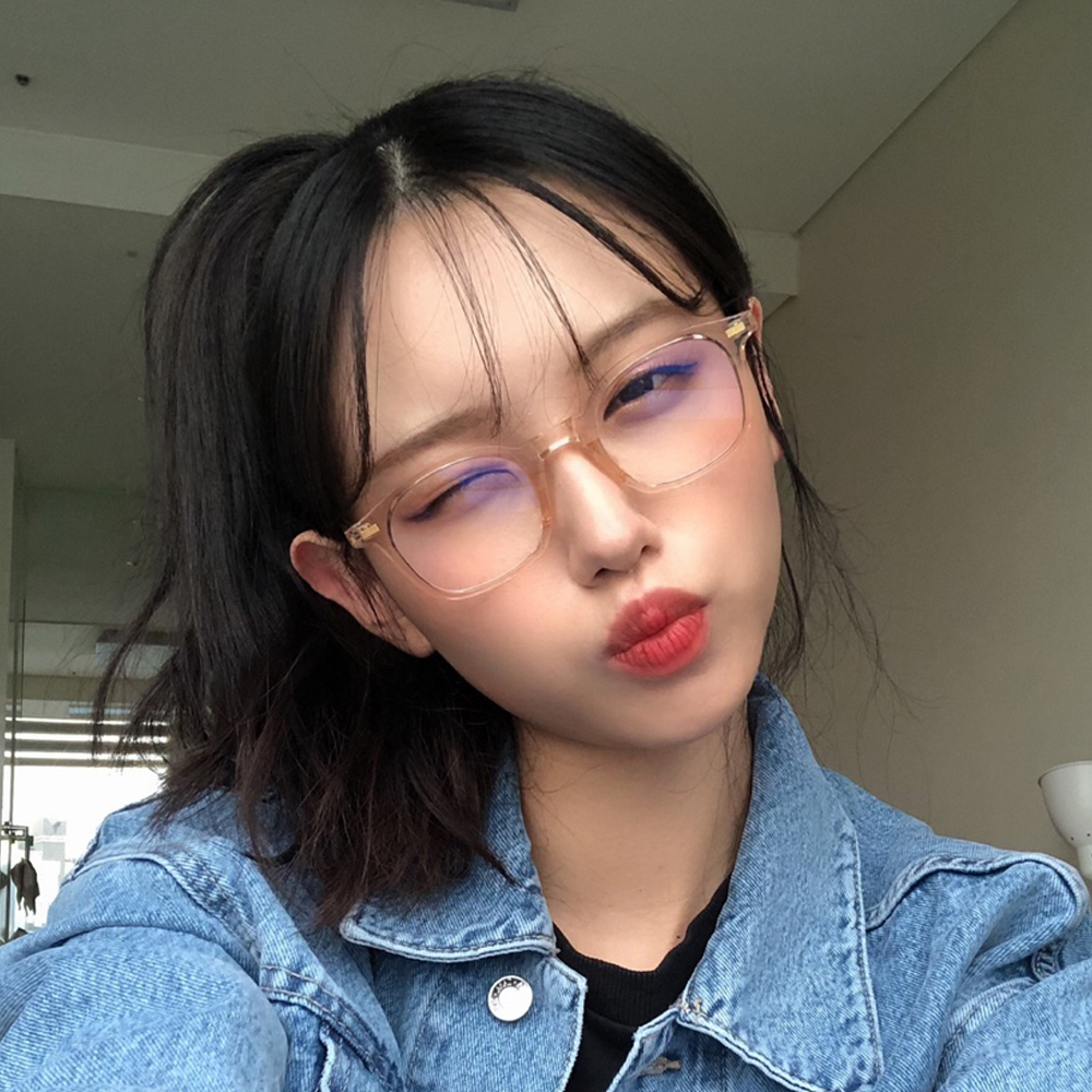 블루라이트차단 안경 사각 투명 뿔테 안경테 남자 여자 검정 얼굴형에맞는
