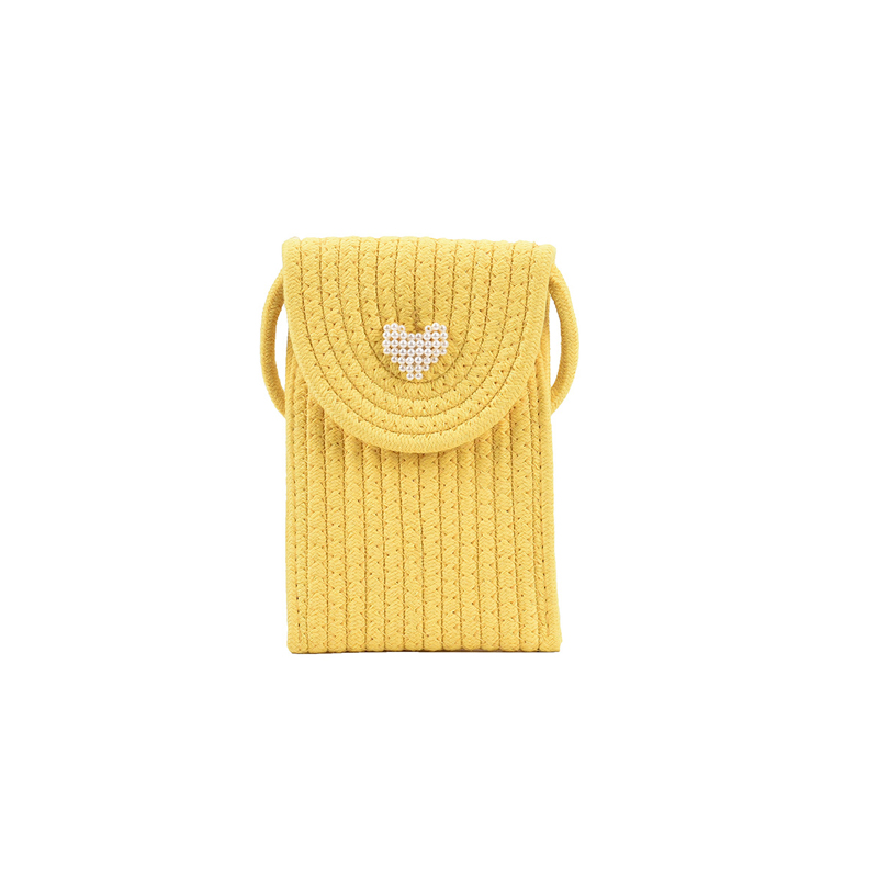 뷰레이터닷컴 하트진주 휴대폰가방 핸드폰백 미니 크로스백