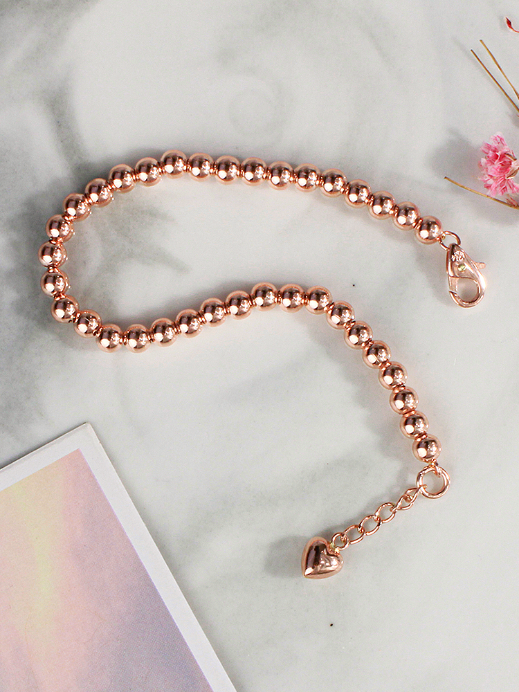볼 체인 5미리 팔찌 볼륨 생일 여자 친구 기념일 선물 금 데일리 18K - 상세 이미지 3