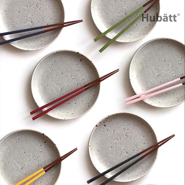 고급 천연목 젓가락 휴바트 나무식기 감성 플레이팅 수저