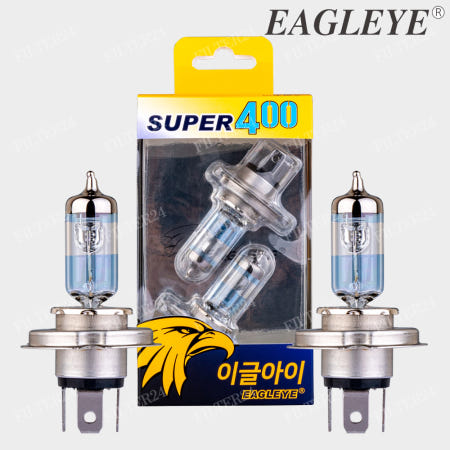 이글아이 슈퍼400 H4 12V 55/60W 할로겐 전조등 SET 차량검사통과