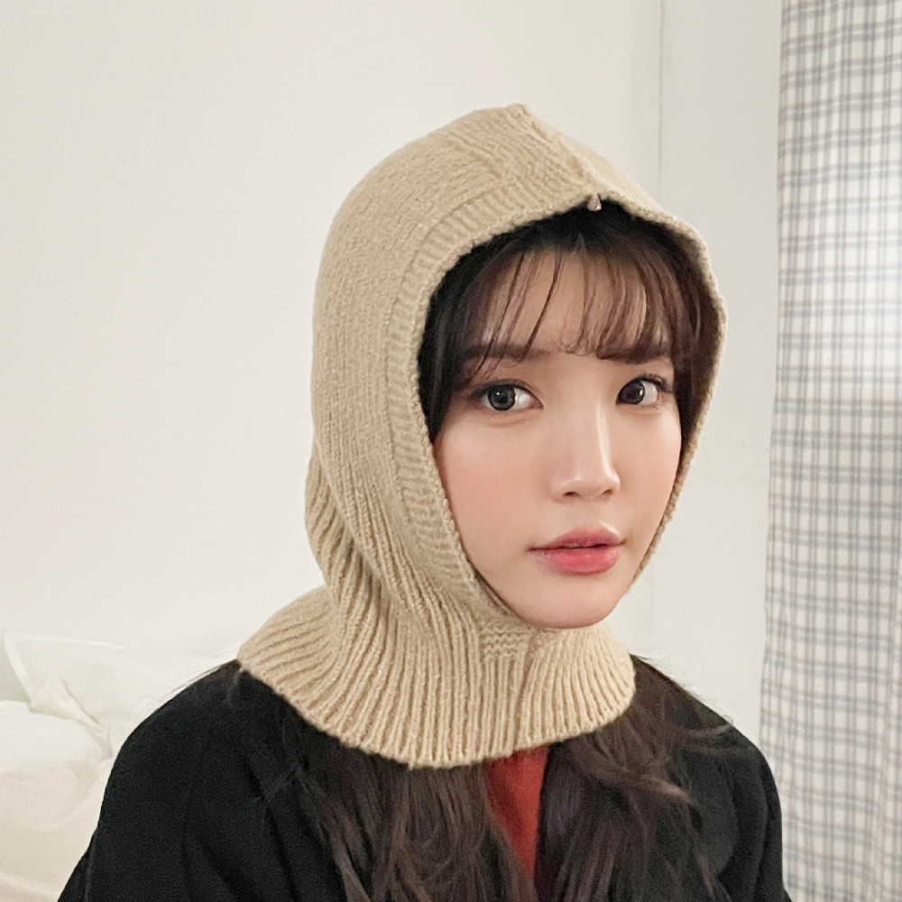 양털 니트 겨울 여성 후드 바라클라바 머플러 넥워머 (BU) 0221-MH 이미지 6