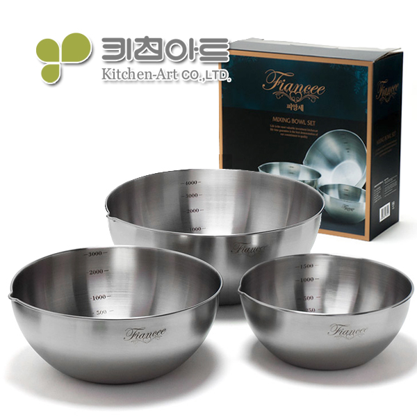 키친아트 스텐304 믹싱볼 세트 베이킹 스텐볼 - 상품 이미지