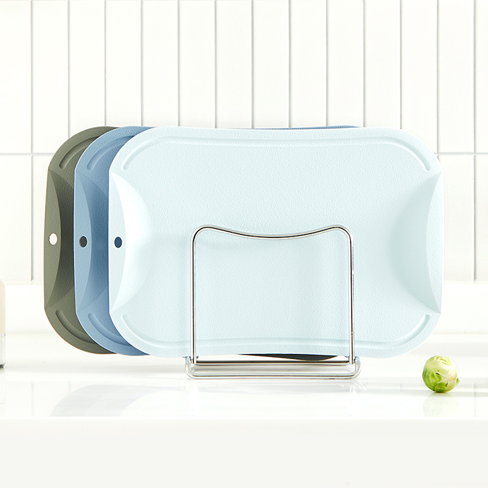 도블레 프리미어 칼집 안나는 이유식도마(소) 3종 세트+스텐도마거치대