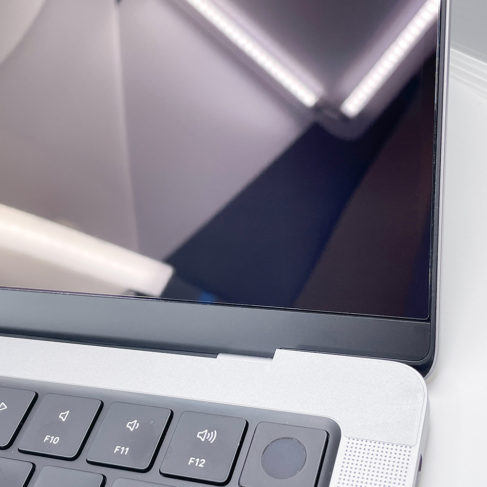 맥북프로14 M1 M2 블루라이트차단 고광택 액정보호필름1매 외부3종 세트 - 상세 이미지 2