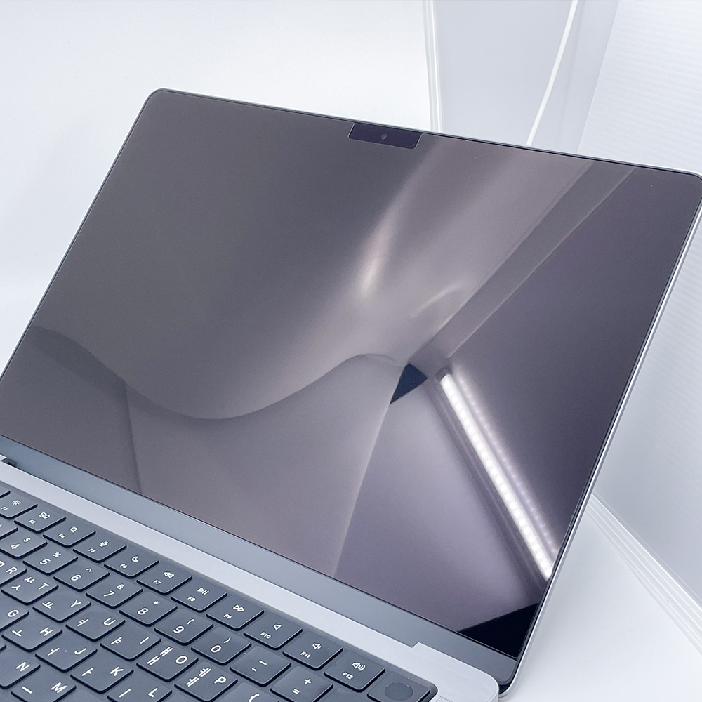 맥북프로14 M1 M2 블루라이트차단 고광택 액정보호필름1매 외부3종 세트 - 상세 이미지 4