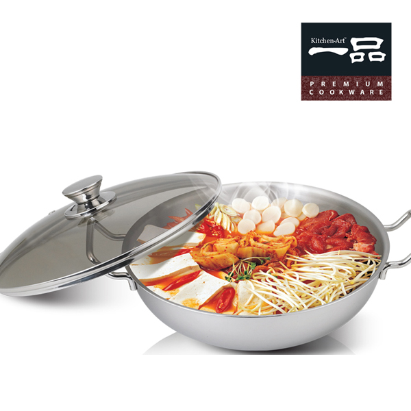 키친아트 일품 통3중 스텐 전골냄비 24cm 인덕션 겸용 - 상세 이미지 2