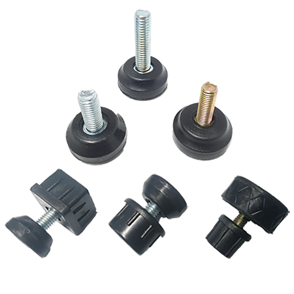 조절발 PVC 조정발 20mm M6x6.5L 4개 높이조절 조절좌 볼트발 가구 다리