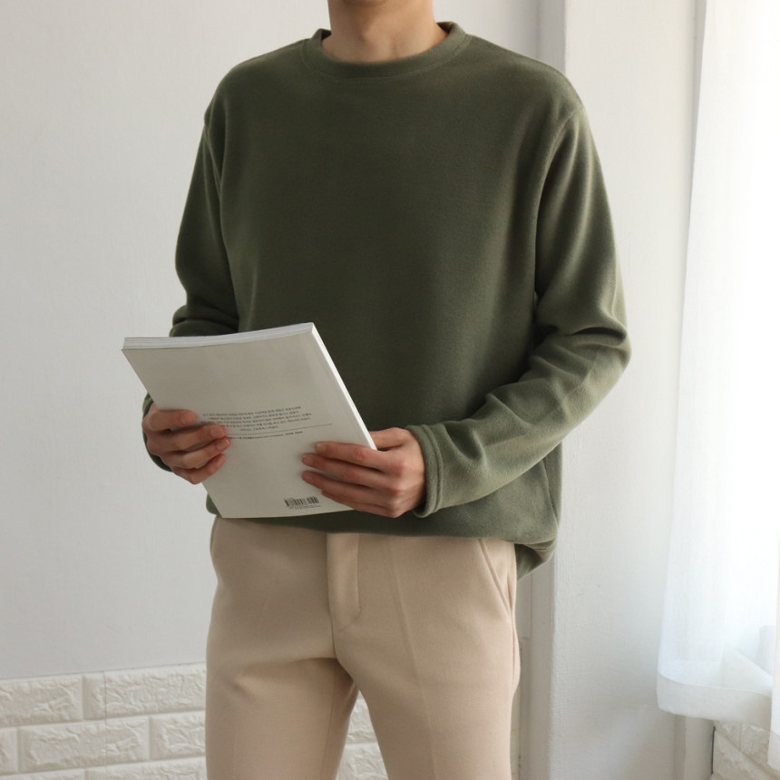 포근한 후리스 기모 긴팔티