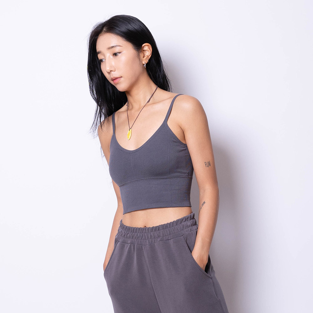 유주얼 노와이어 요가 브라탑 나시 편한 브라렛 요가탑 이미지 6