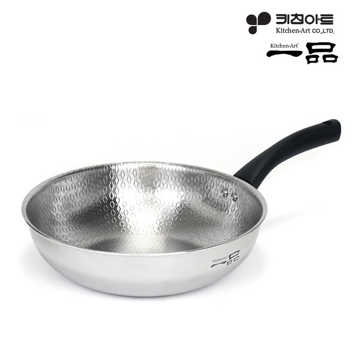 키친아트 통5중 스텐 후라이팬 인덕션겸용 - 상세 이미지 4