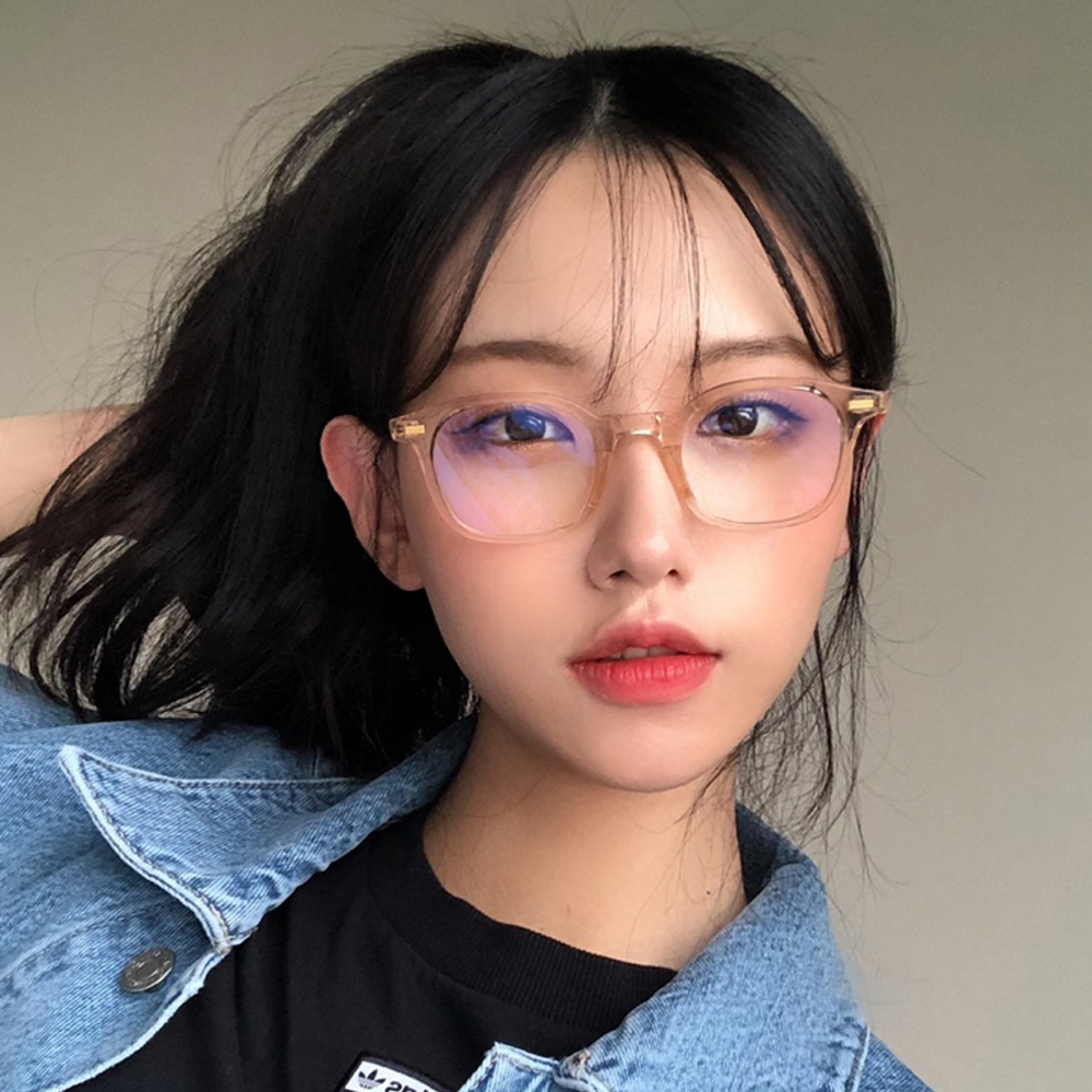 블루라이트차단 안경 사각 투명 뿔테 안경테 남자 여자 검정 얼굴형에맞는